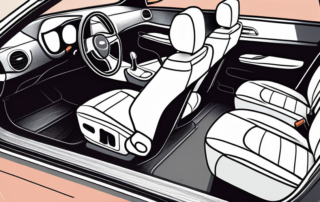 The interior of a car