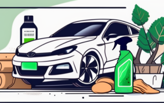 A car with spots of tree resin on its paintwork