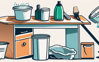 Various tools like a scraper