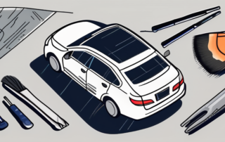 A car with visible scratches on its surface