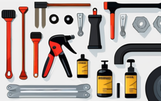 Various tools such as a suction cup dent puller