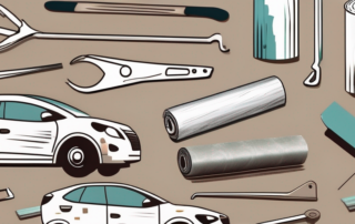 Various tools needed for wrapping