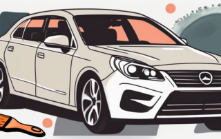 A car with visible signs of stone chip damage on its paintwork