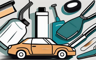 Various tools and products such as sandpaper