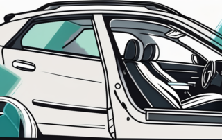 A car with tinted windows