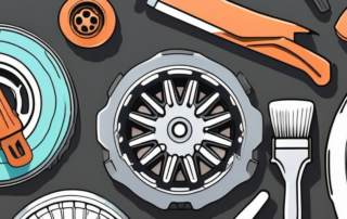 Various car parts made of plastic