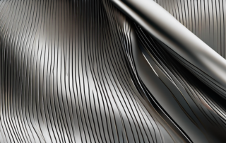 A luxurious satin fabric in matte black