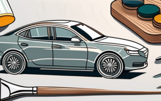 A car with visible scratches on its paintwork