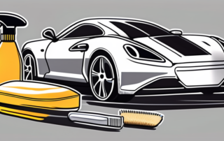 Various plastic objects like a car dashboard