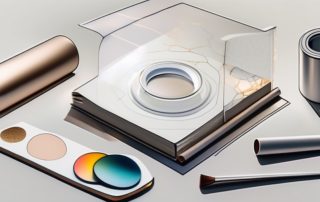 Several matte transparent foils