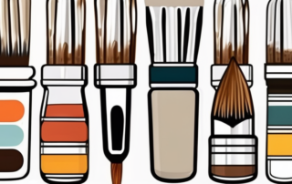 Various paintbrushes