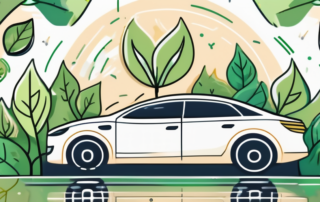 A car gleaming brightly after a waterless car wash