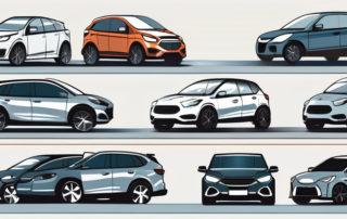 A selection of top-quality car half-covers protecting various types of vehicles