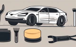 A car with light scratches on its surface