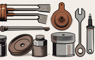 Various metal objects with visible signs of rust