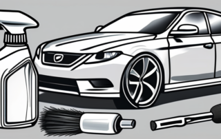 Various car detailing tools