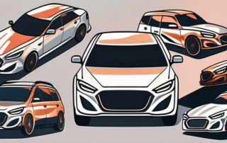 Several different car polish products lined up on a shiny