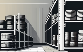 Tires stored properly without rims