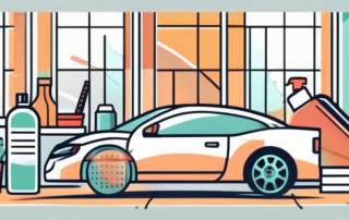 A car gleaming under the sun