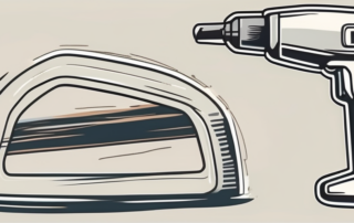 A plastic bumper with visible cracks and scratches