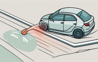 A car with visible dents and a suction cup placed over one of the dents