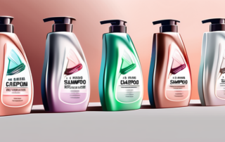 Several different car shampoo bottles lined up