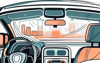 The interior of a car