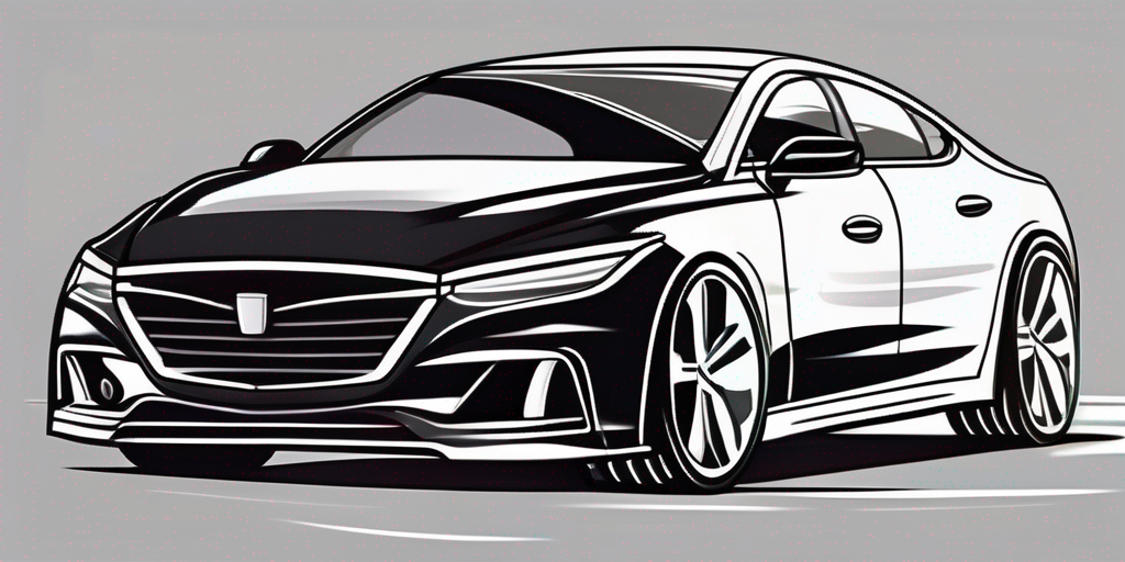 A black glossy car with a polishing cloth and a bottle of polish on the hood