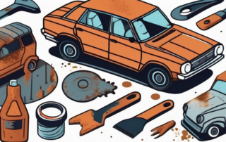 A car with noticeable rust spots