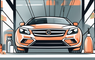 A ceramic-coated car with a glossy finish