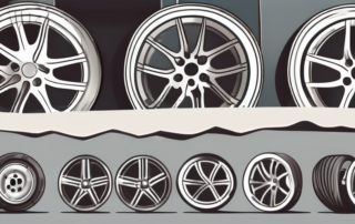 A set of alloy wheels