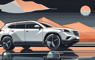 A ceramic-coated car with a glossy finish