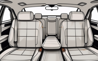 A car interior focusing on the seats