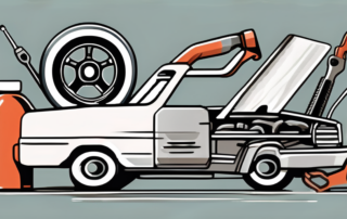 Various car parts such as an engine