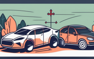 A pristine car with a checkmark beside it and a damaged car with a cross beside it