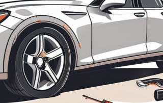 A car with visible scratches on its paintwork