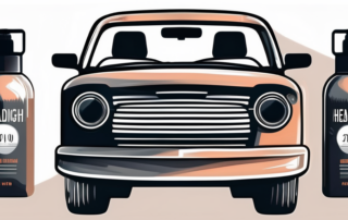 A pair of plastic car headlights