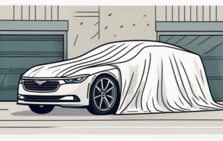 A car covered with an ultimate full garage cover