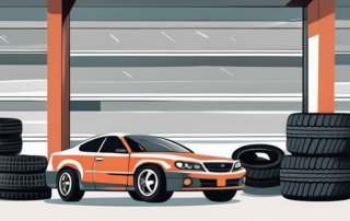 Various car parts like tires