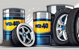 A set of dirty car rims