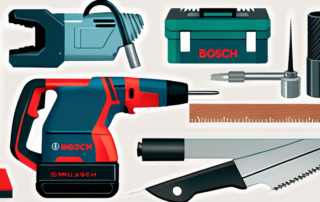 Several bosch multifunction tools