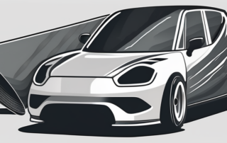 Various car parts such as a hood