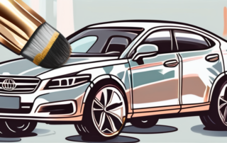 A car with metallic paint