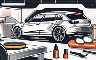 A bumper of a car with a shiny