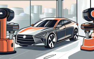 Several different types of car polishing machines