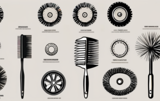 Ten different types of wheel brushes (felgenbürste)