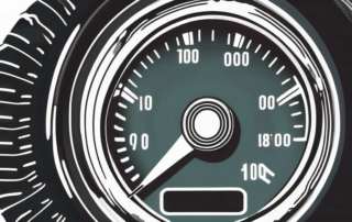 A car tire with a pressure gauge attached to it