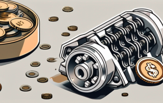 A car engine open with a visible