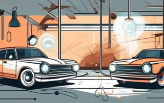 A set of car headlights