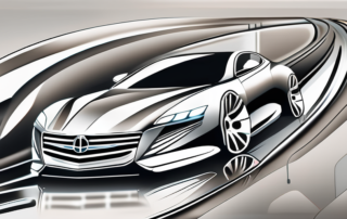 A sleek car adorned with various chrome accessories like rims